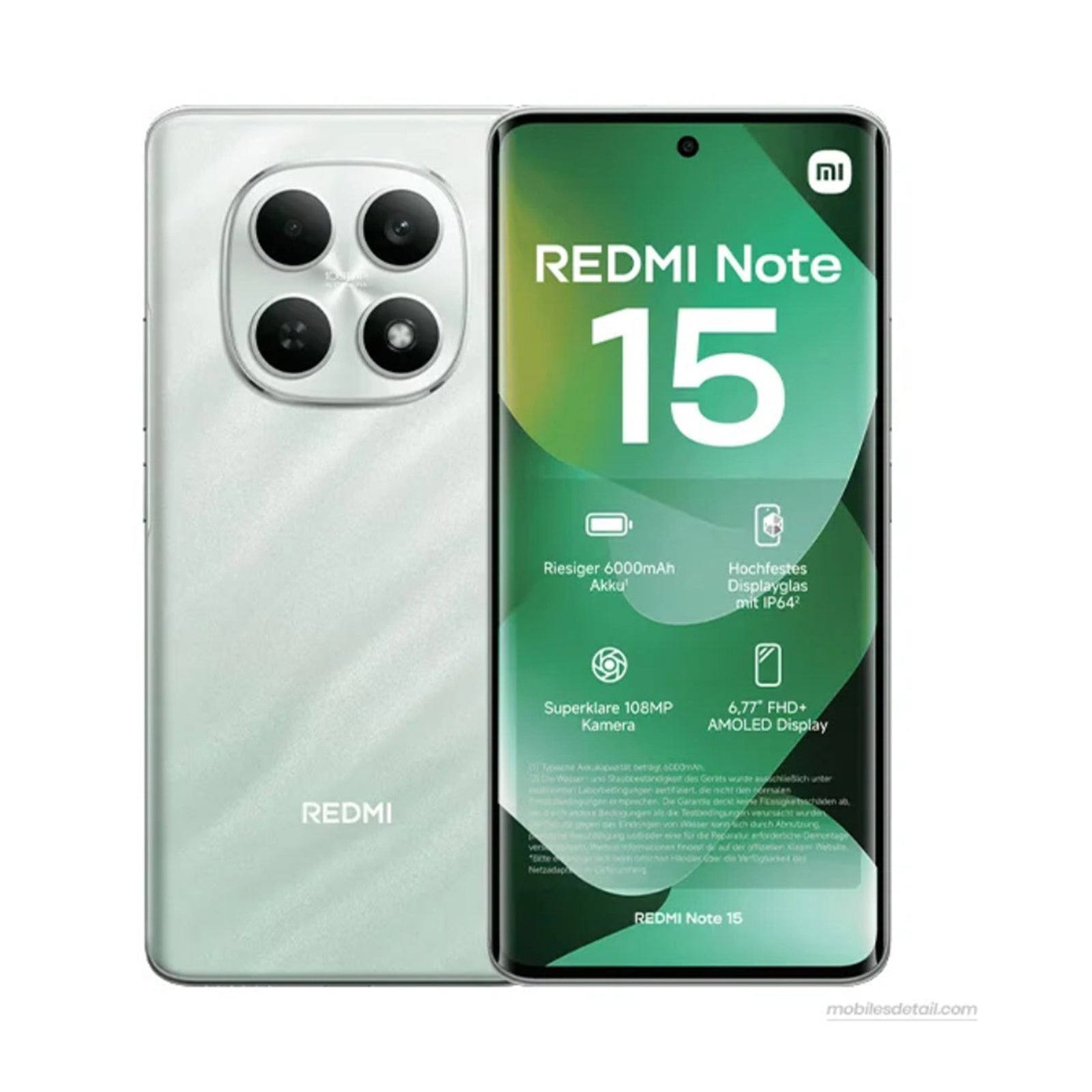 Xiaomi Note 15 4G 256GB - 8GB 2Year Warranty - Green
